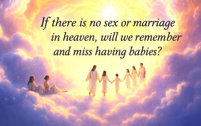 If There Is No Sex or Marriage in Heaven, Will We Remember and Miss Having Babies?